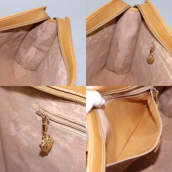 GUCCI Micro GG Supreme Tote Bag Pvc Beige Gold - Picture 12 of 13